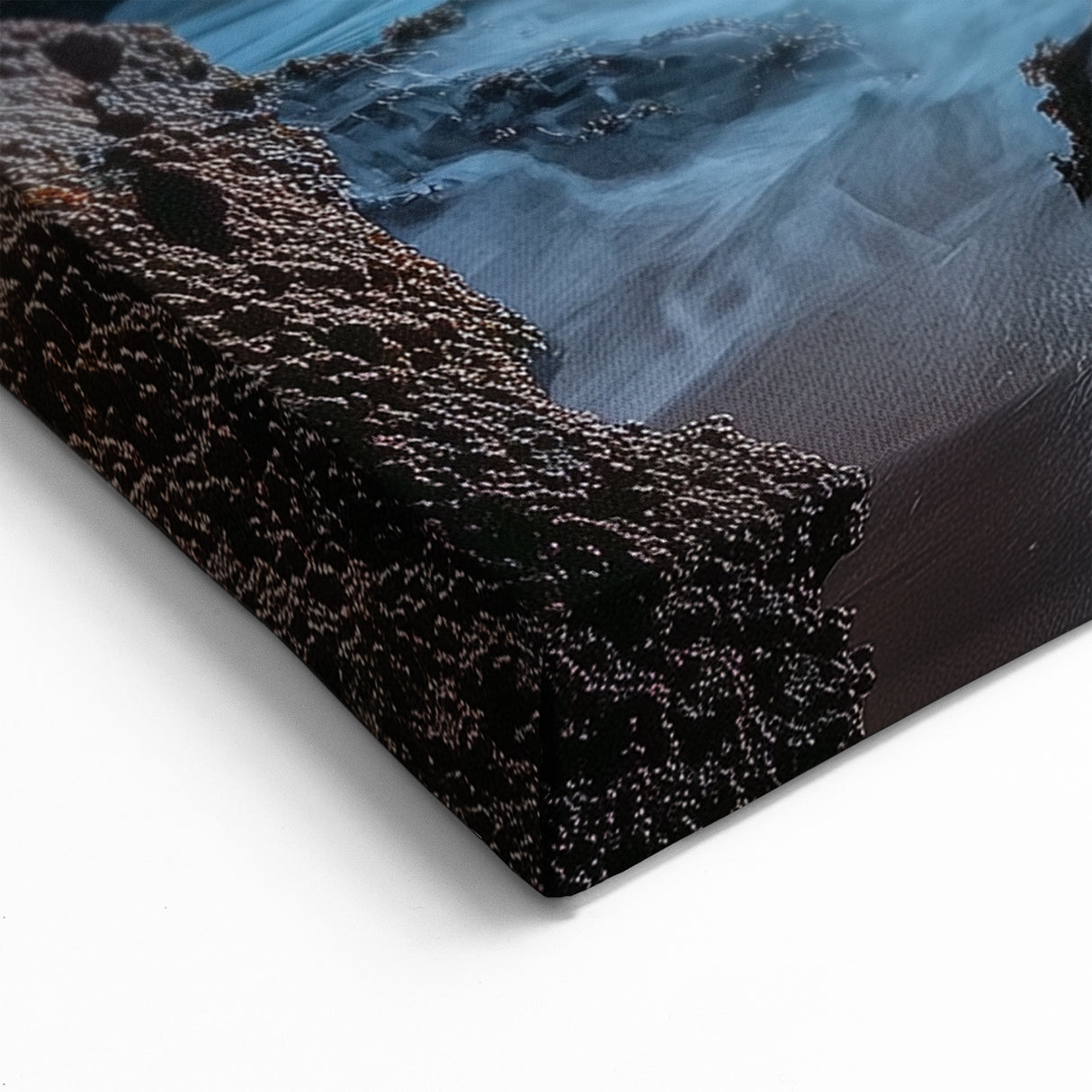 Golden Sunset View - Scenic Cave Wall Art for Modern Spaces