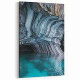 Marble Cave Reflections - Scenic Cave Art for Modern Interiors