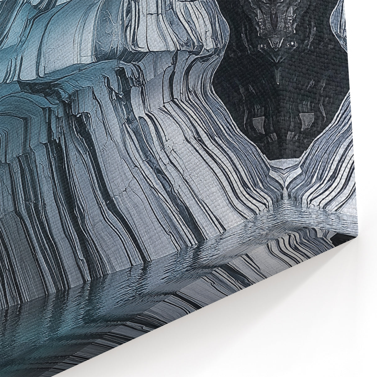 Marble Cave Reflections - Scenic Cave Art for Modern Interiors