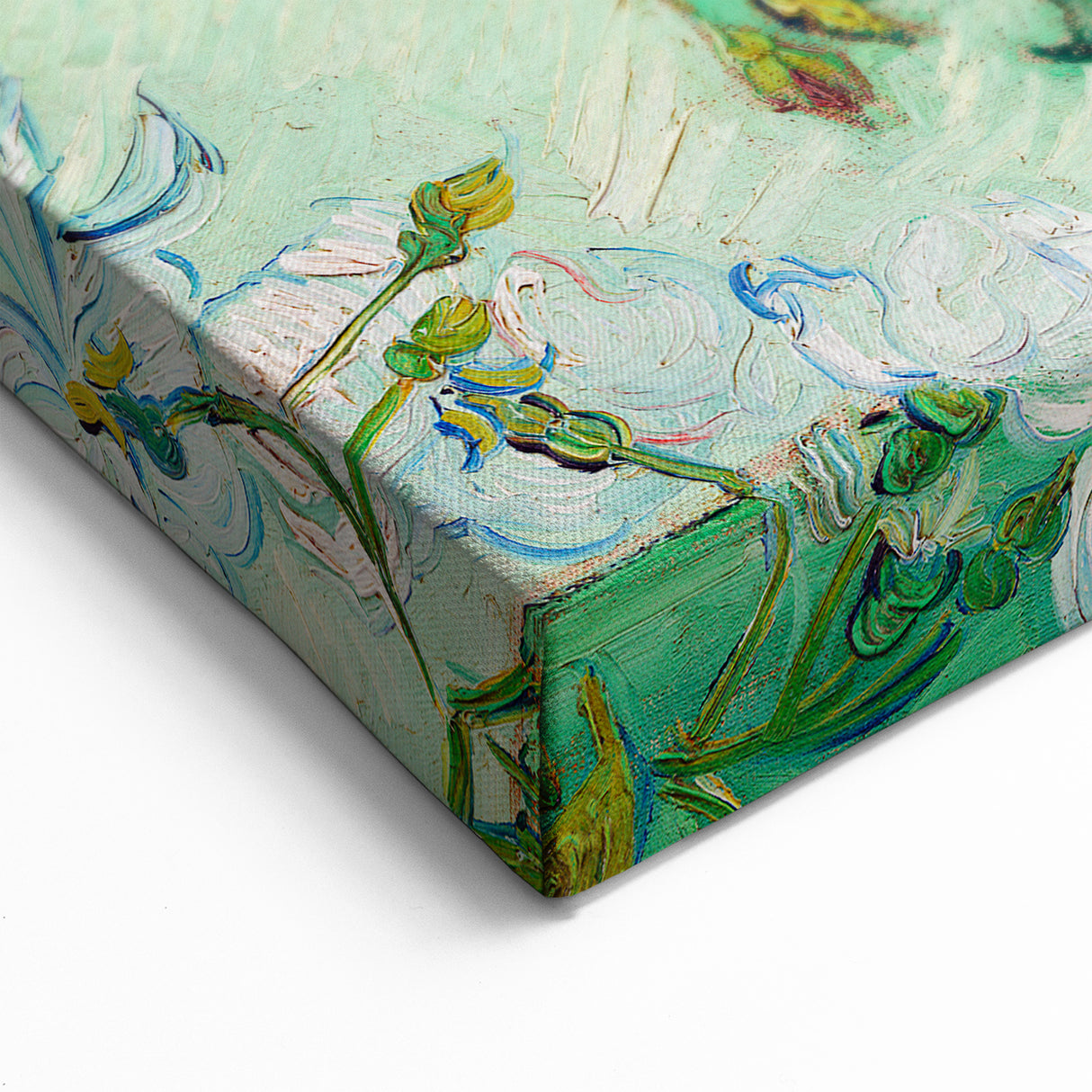 Van Gogh Canvas Prints - White Roses in Vase Elegant Wall Art