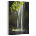 Hidden Waterfall Oasis - Scenic Cave Wall Art for Tranquil Spaces