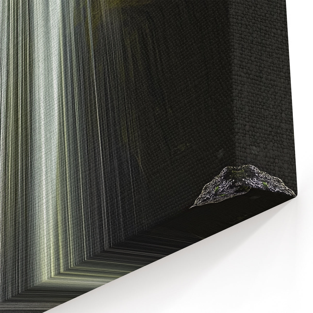 Hidden Waterfall Oasis - Scenic Cave Wall Art for Tranquil Spaces