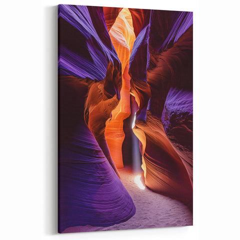 Vibrant Canyon Glow - Scenic Cave Photography Prints for Interiors