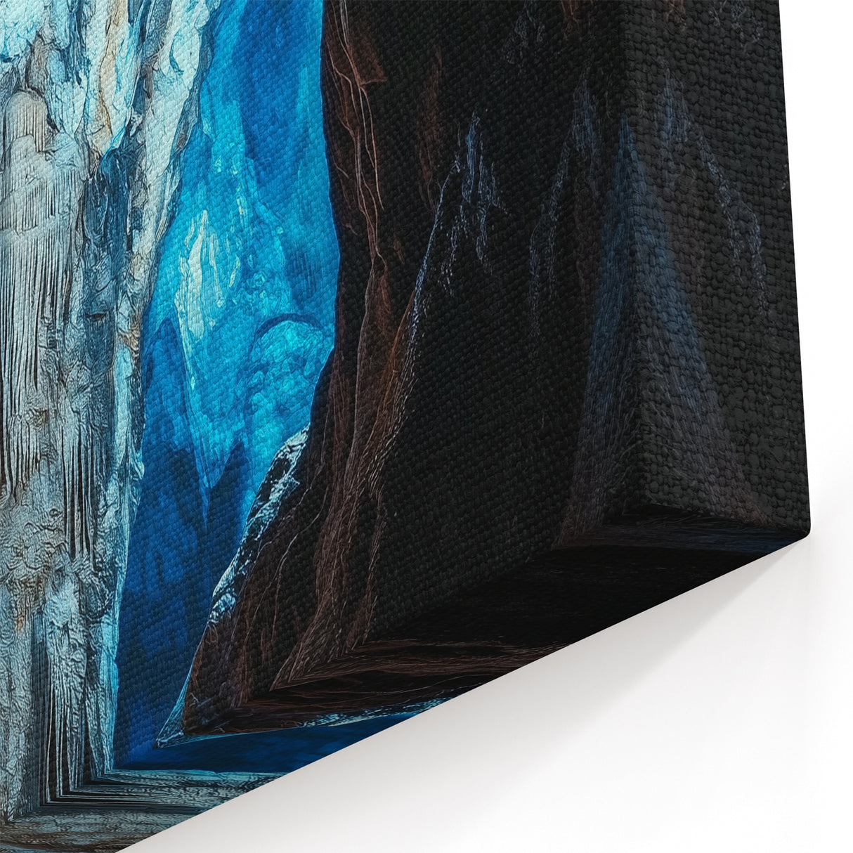 Mystical Blue Grotto - Scenic Cave Wall Art for Stunning Interiors