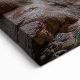 Hidden Waterfall Pool - Scenic Cave Wall Art for Tranquil Interiors