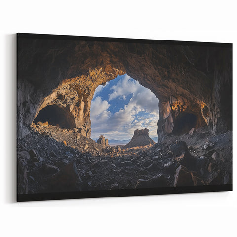 Majestic Cave View - Scenic Cave Wall Art for Modern Interiors