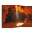 Radiant Sunbeam Glow - Scenic Cave Wall Art for Modern Spaces