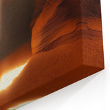 Radiant Sunbeam Glow - Scenic Cave Wall Art for Modern Spaces