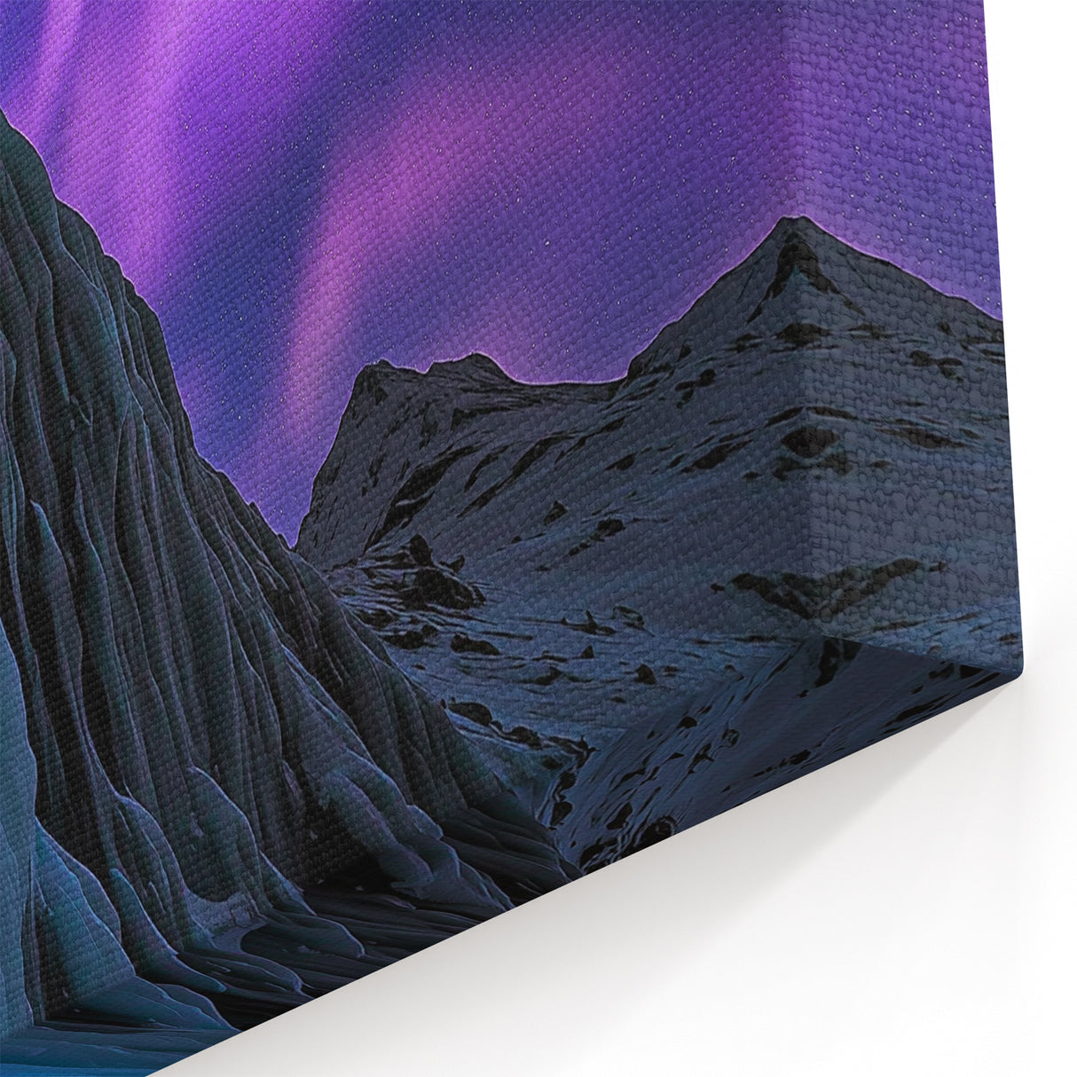 Aurora Ice Climb - Scenic Cave Wall Art for Adventurous Interiors