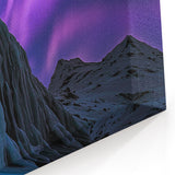 Aurora Ice Climb - Scenic Cave Wall Art for Adventurous Interiors