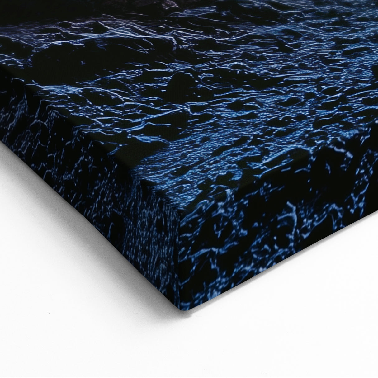 Moonlit Mountain View - Scenic Cave Wall Art for Modern Interiors