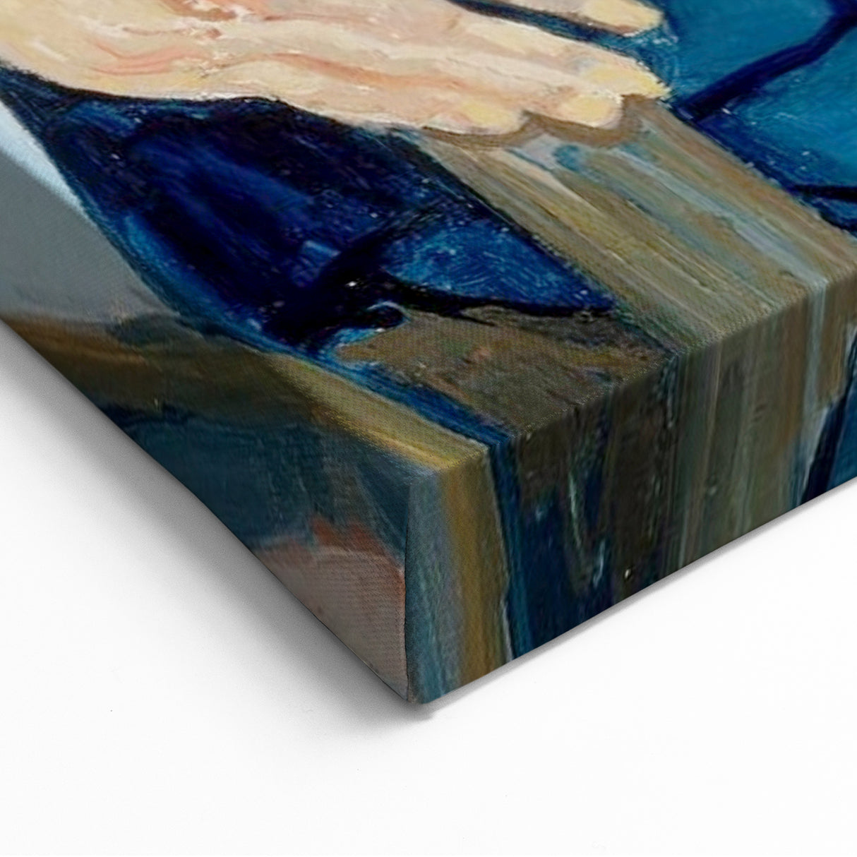 Van Gogh Art Prints - Portrait of Joseph Roulin in Navy and Gold