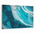 Turquoise Ice Layers - Scenic Cave Wall Art for Modern Interiors