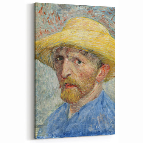Famous Van Gogh Paintings - Self-Portrait with Straw Hat Prints