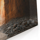 Scenic Cave Art - Majestic Underground Canyon Wall Art Print