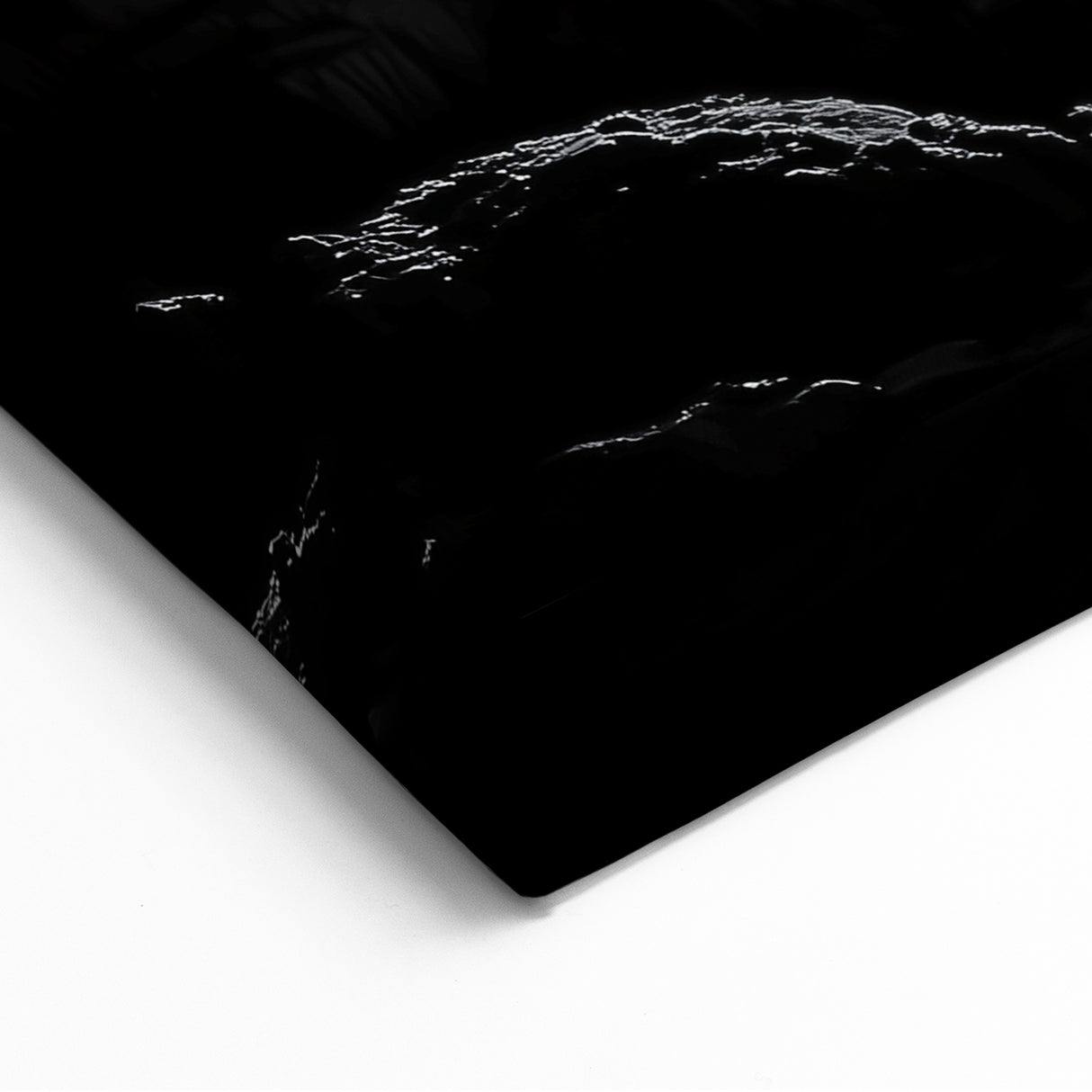 Cave Wall Art - Stunning Black and White Stalagmites Photography Print