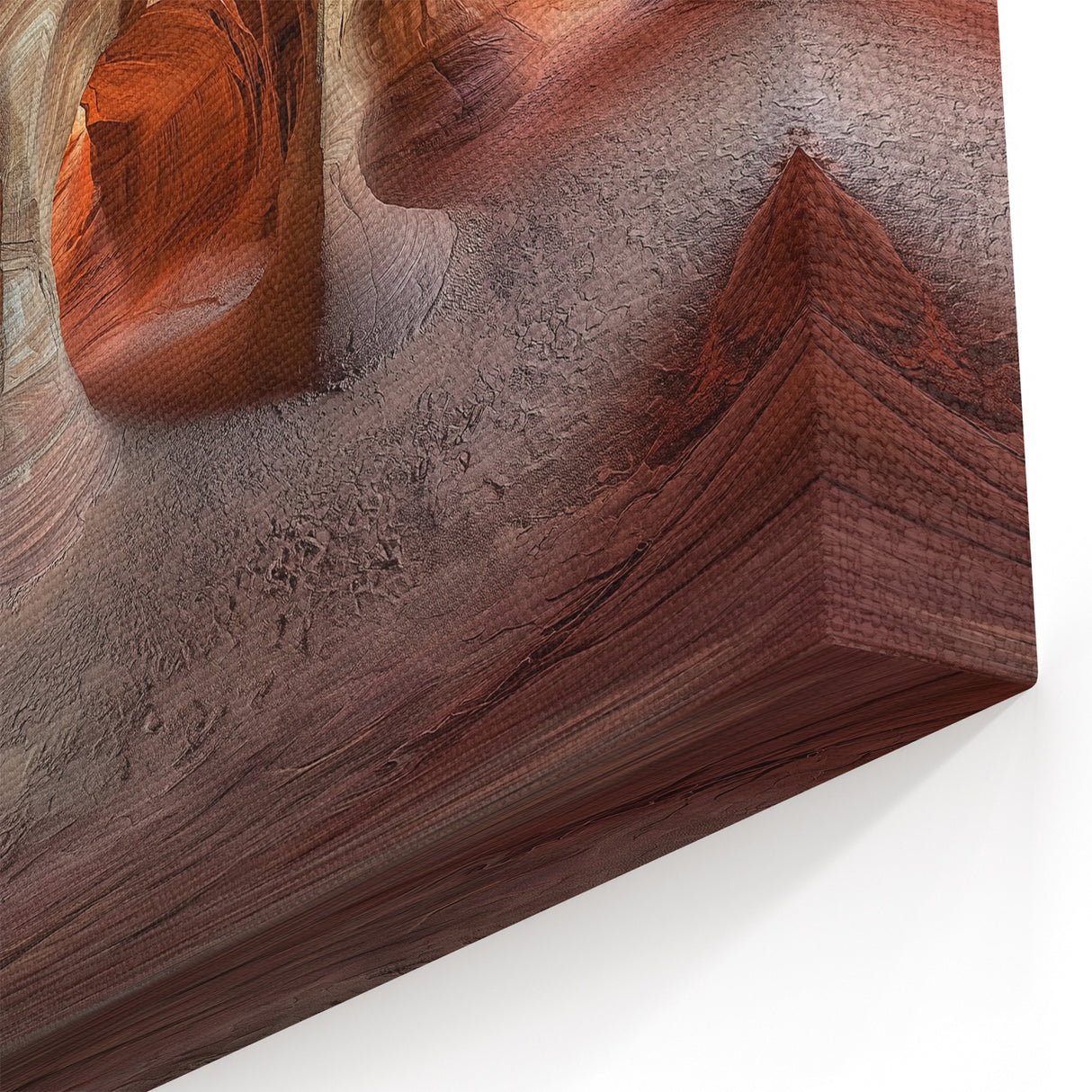 Natural Cave Pictures - Panoramic Red Rock Cave Wall Art Print