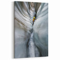 Natural Cave Pictures - Thrilling Ice Gorge Adventure Wall Art Print