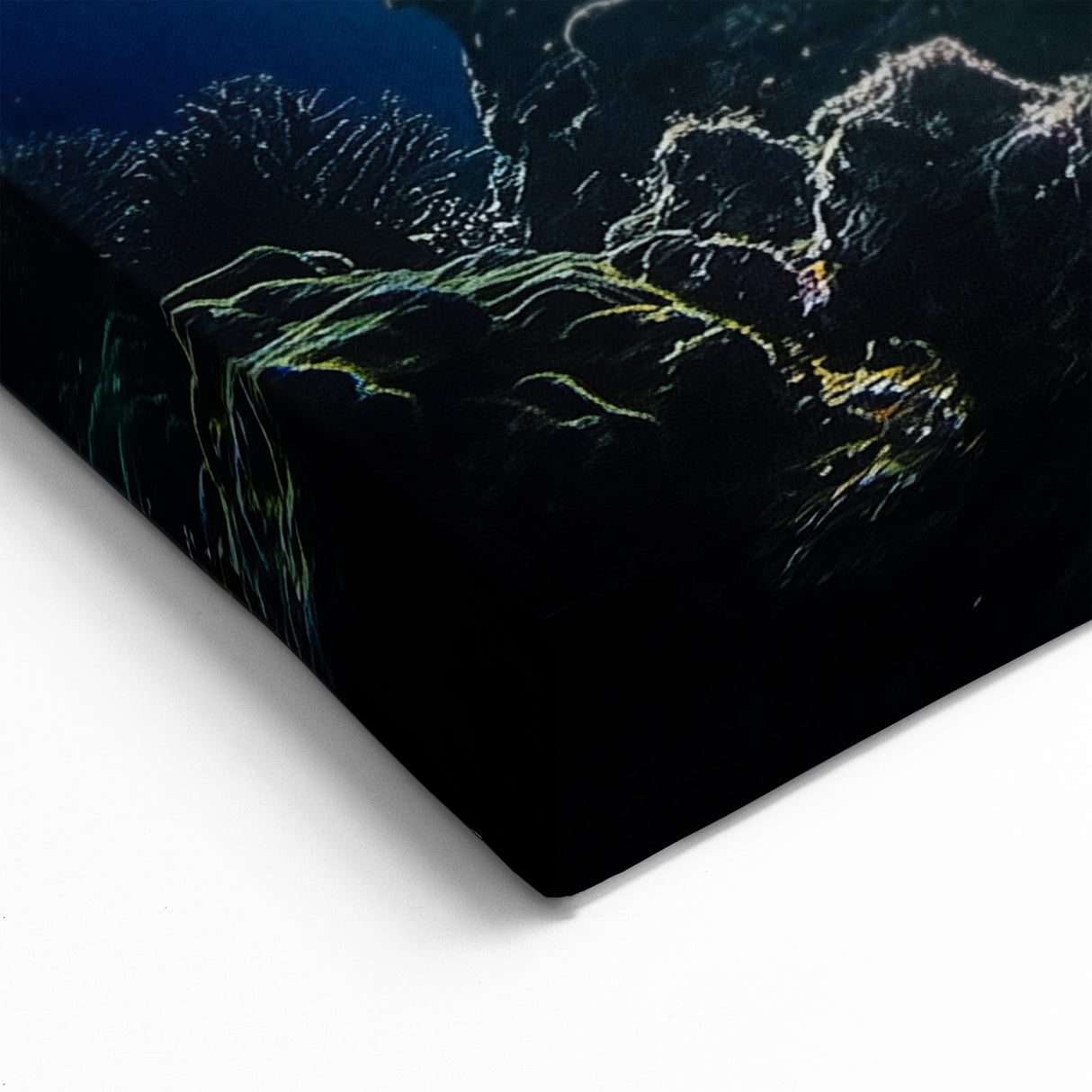 Scenic Underwater Art - Vibrant Coral Reef and Sunlit Ocean Print