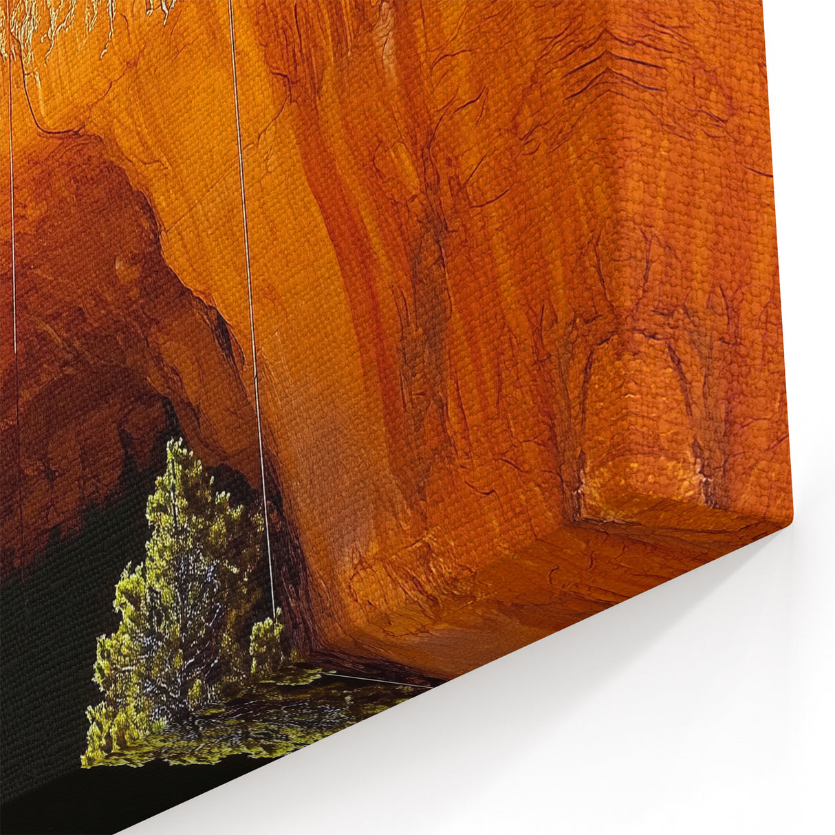 Cave Photography Prints - Enchanting Cave Entrance with Misty Glow