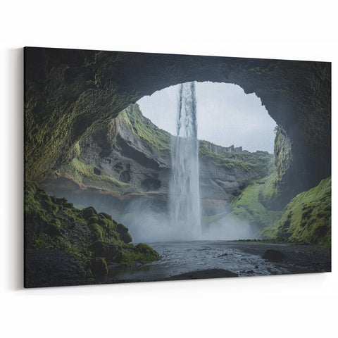 Cave Photography Prints - Tranquil Underground Pool and Rock Formations