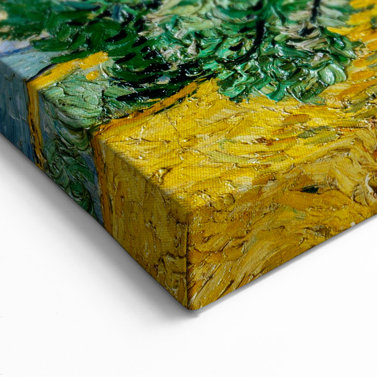 Starry Night Wall Art - Wheat Field with Cypresses Canvas Print