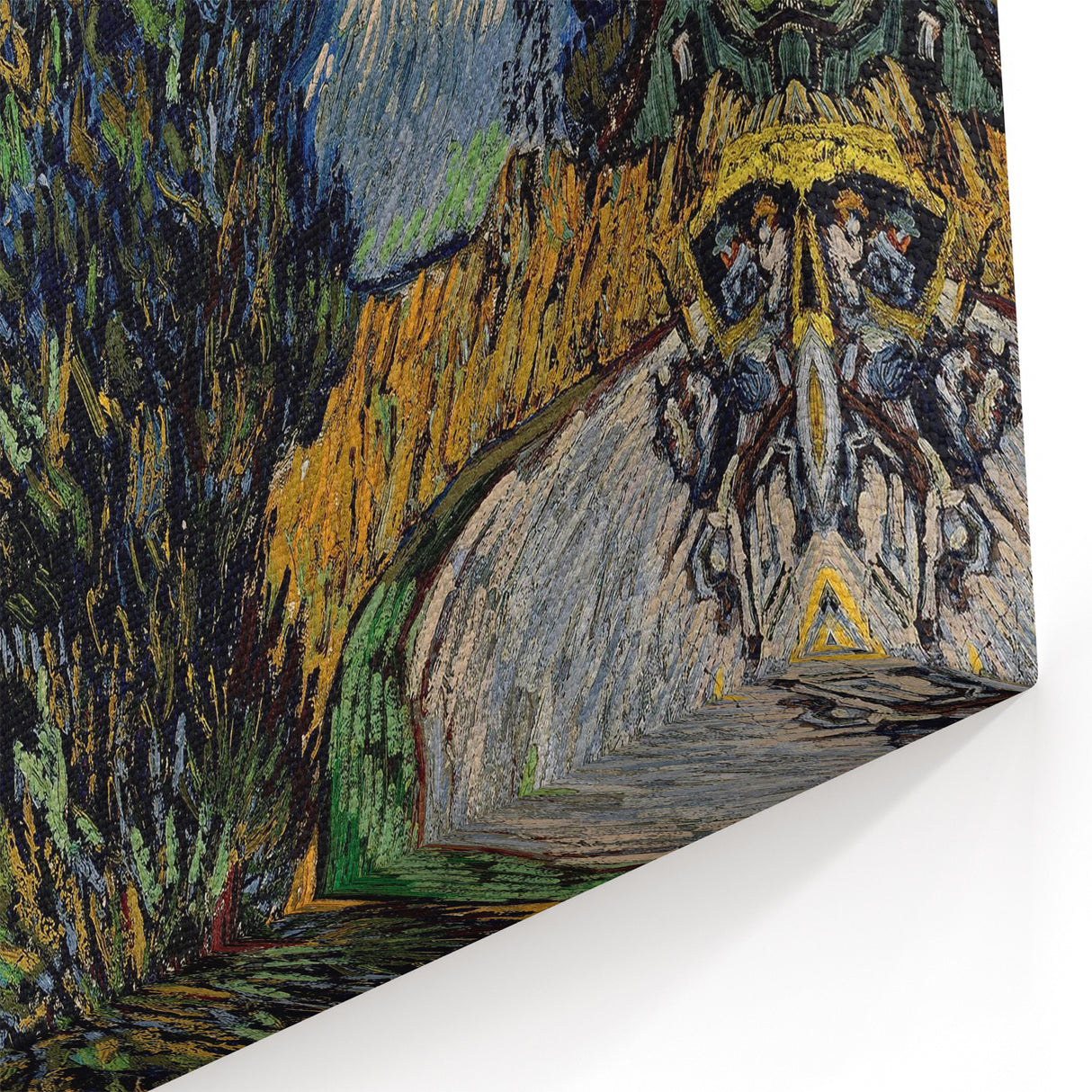 Starry Night Wall Art - Road with Cypress Canvas Print Decor