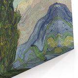 Van Gogh Art Prints – Cypress Trees Impressionist Canvas Wall Art