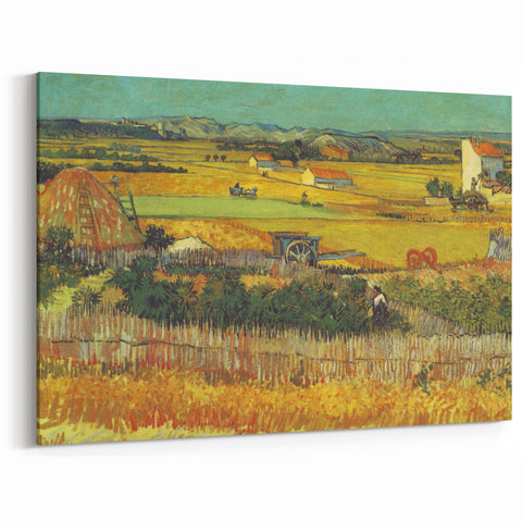 Vincent van Gogh Wall Art – Wheatfields at Arles Landscape Canvas