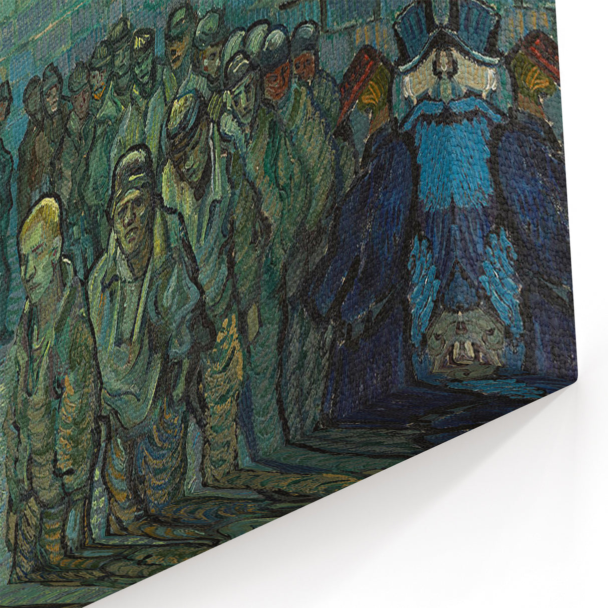 Starry Night Wall Art – Van Gogh's Prisoners Exercising Canvas Print