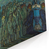 Starry Night Wall Art – Van Gogh's Prisoners Exercising Canvas Print