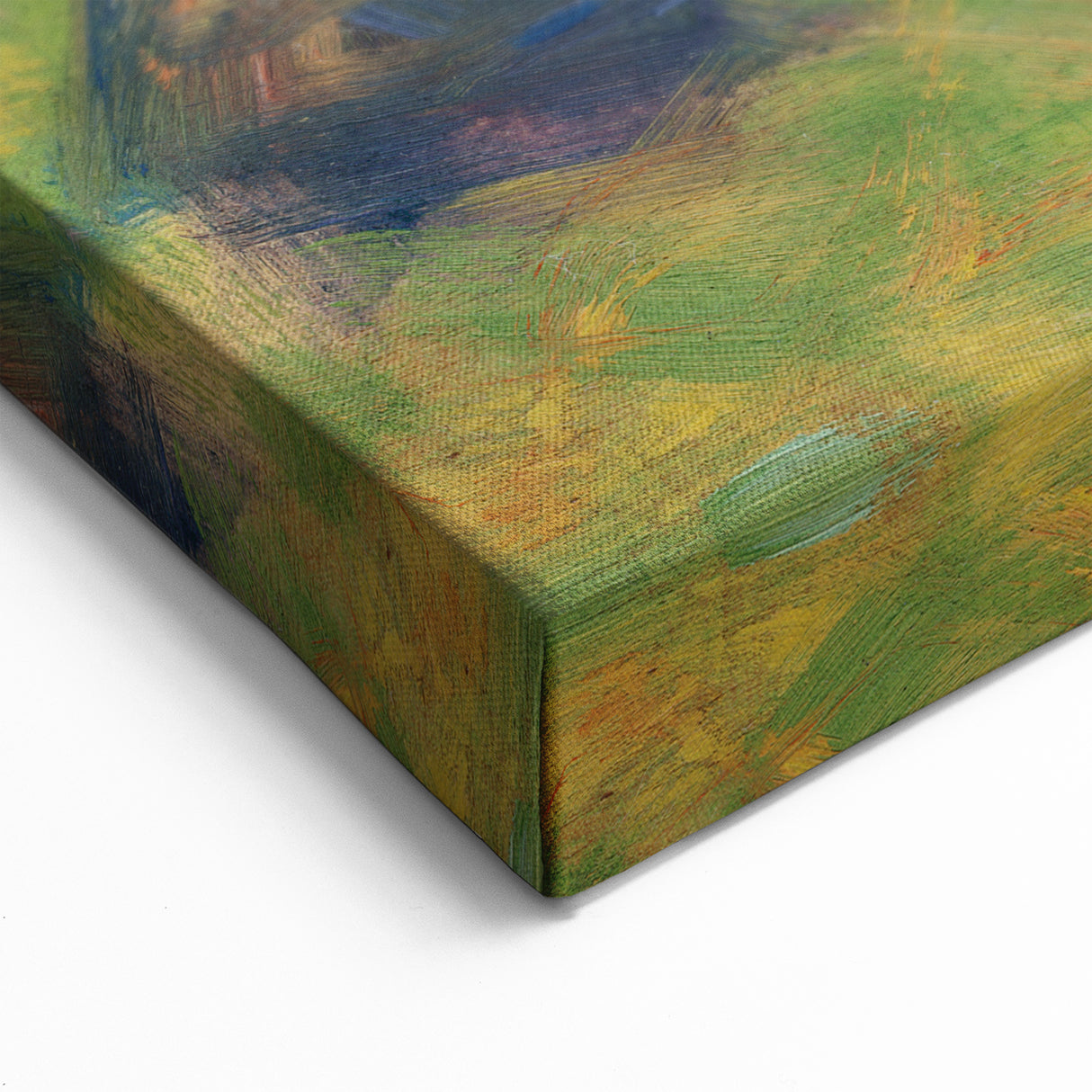 Modern Wall Art - Abstract Landscape with Figures in Pastel Hues