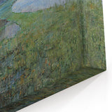 Modern Wall Art - Moonlit Landscape with Dutch Windmill