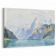 Modern Wall Art - Serene Alpine Landscape with Tranquil Waters