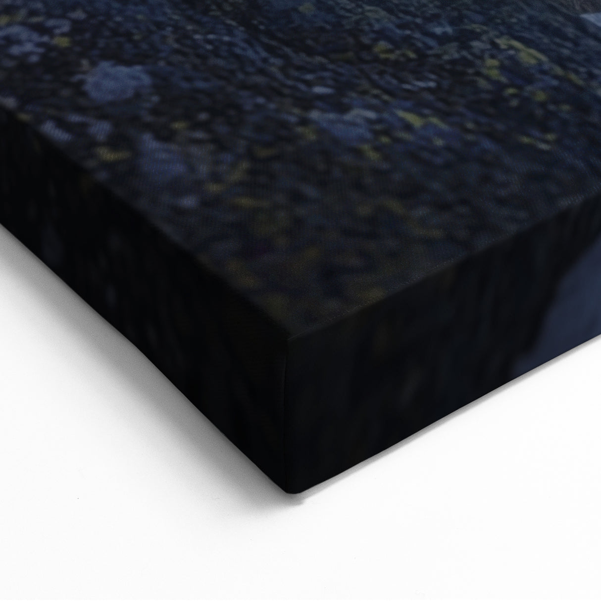 Starry Night Cliffs Wall Art - Celestial Landscape with Snowy Peaks