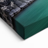 Canyon River Cliffs Wall Art - Scenic Basalt Rock Landscape Print