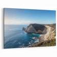 Golden Coastal Cliffs Wall Art - Scenic Ocean Landscape Canvas Print