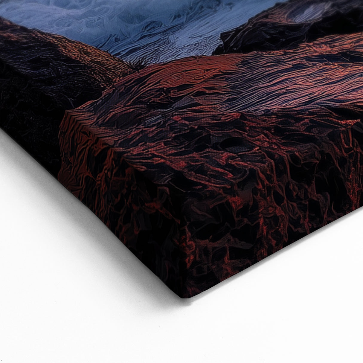 Dramatic Ocean Cliffs Wall Art - Sunset Seascape Canvas Print