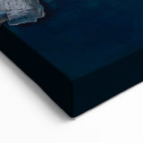 Mediterranean Cliffs Wall Art - Coastal Village and Ocean Canvas Print