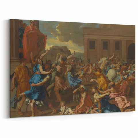 Modern Wall Art - The Abduction of the Sabine Women by Poussin