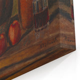 Modern Wall Art - Rustic Still Life with Apples and Pottery