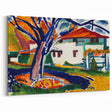 Modern Wall Art - Vibrant Abstract Landscape with Blue Trees