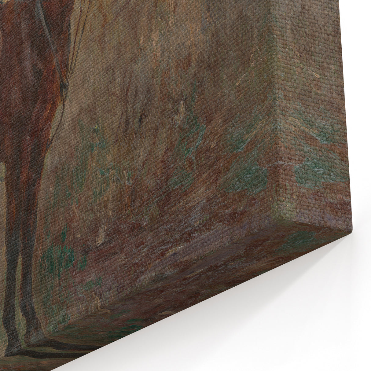 Modern Wall Art - Rider and Horse in a Tranquil Landscape