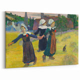 Modern Wall Art – Abstract Modern Art of Breton Girls Dancing