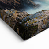 Majestic Coastal Cliffs Wall Art - Serene Ocean Waves Canvas Print