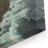 Cliffs Canvas Art - Oceanfront Cliffside Serenity Wall Decor