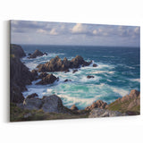 Landscape Art Cliffs - Rugged Coastal Beauty with Turquoise Waves