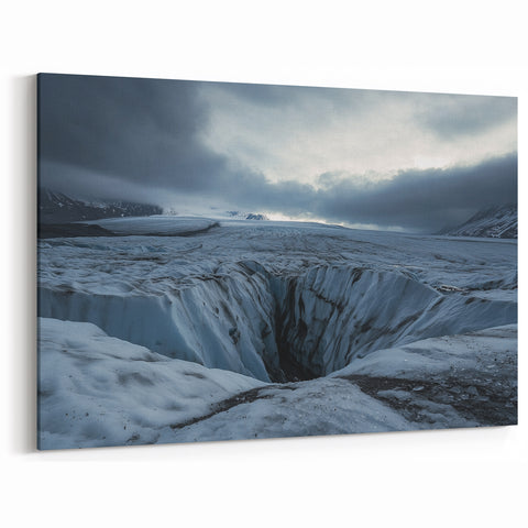 Cliffs Acrylic Glass Art - Majestic Arctic Ice Canyon Landscape