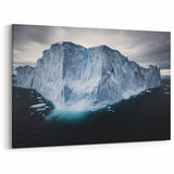 Cliffs Rolled Print - Dramatic Arctic Iceberg in Majestic Waters