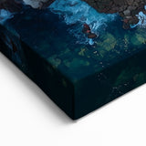 Cliffs Framed Print - Coastal Village Overlooking Turquoise Waters